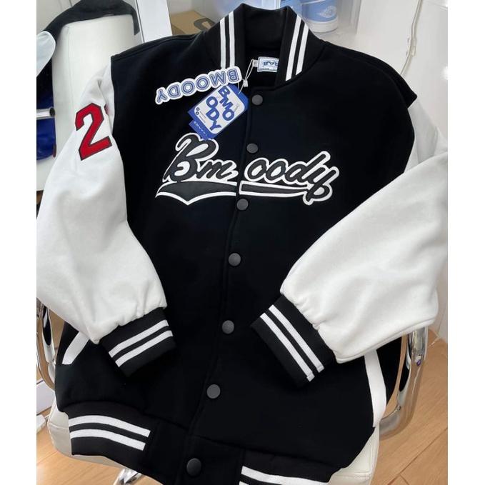 Áo khoác bomber unisex, áo khoác cặp đôi Bmoody