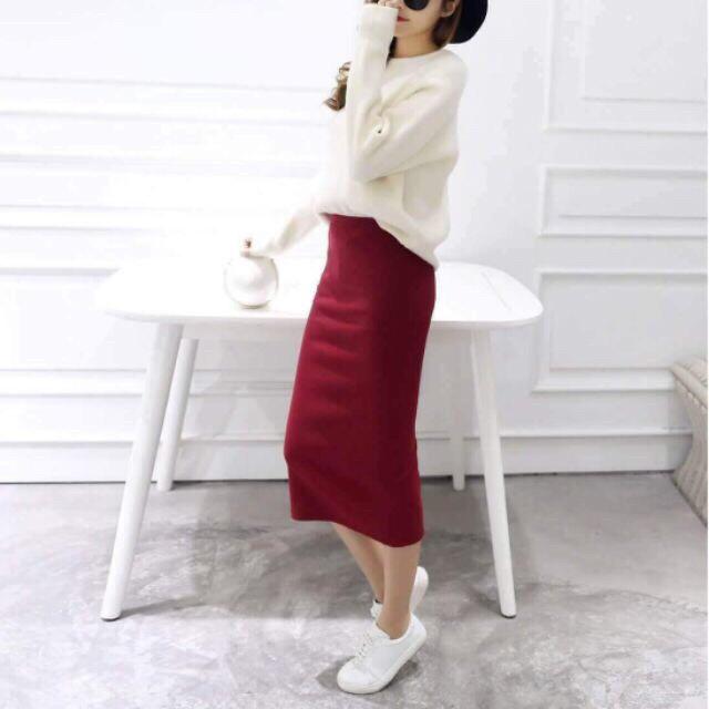 Chân Váy Bút Chì thời trang công sở sẻ sau dáng dài 70cm