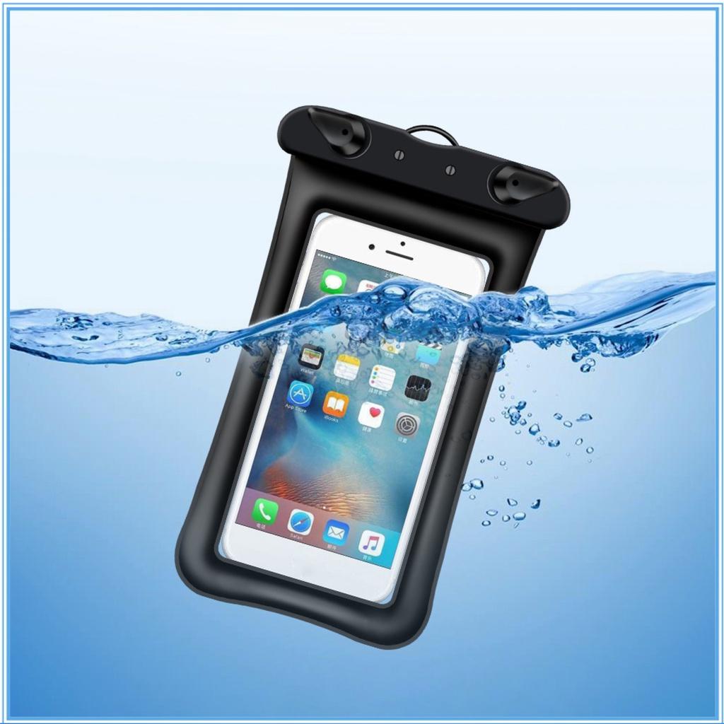 Swimming Bag Anti-lost Sand-prevention IP68 Floating Air Phone Pouch with Hanging Strap