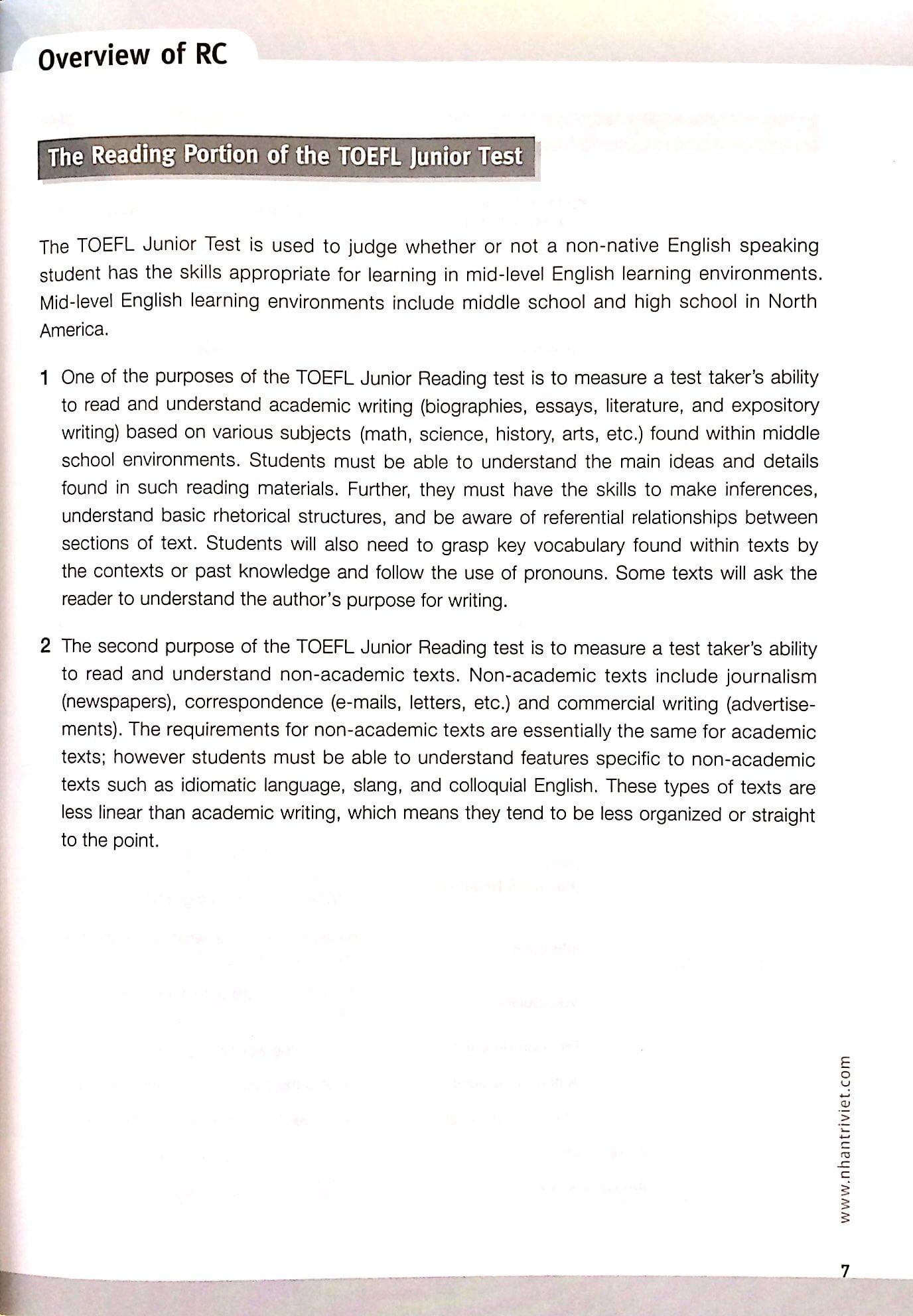 Master TOEFL Junior - Advanced Level B2 (Kèm CD)