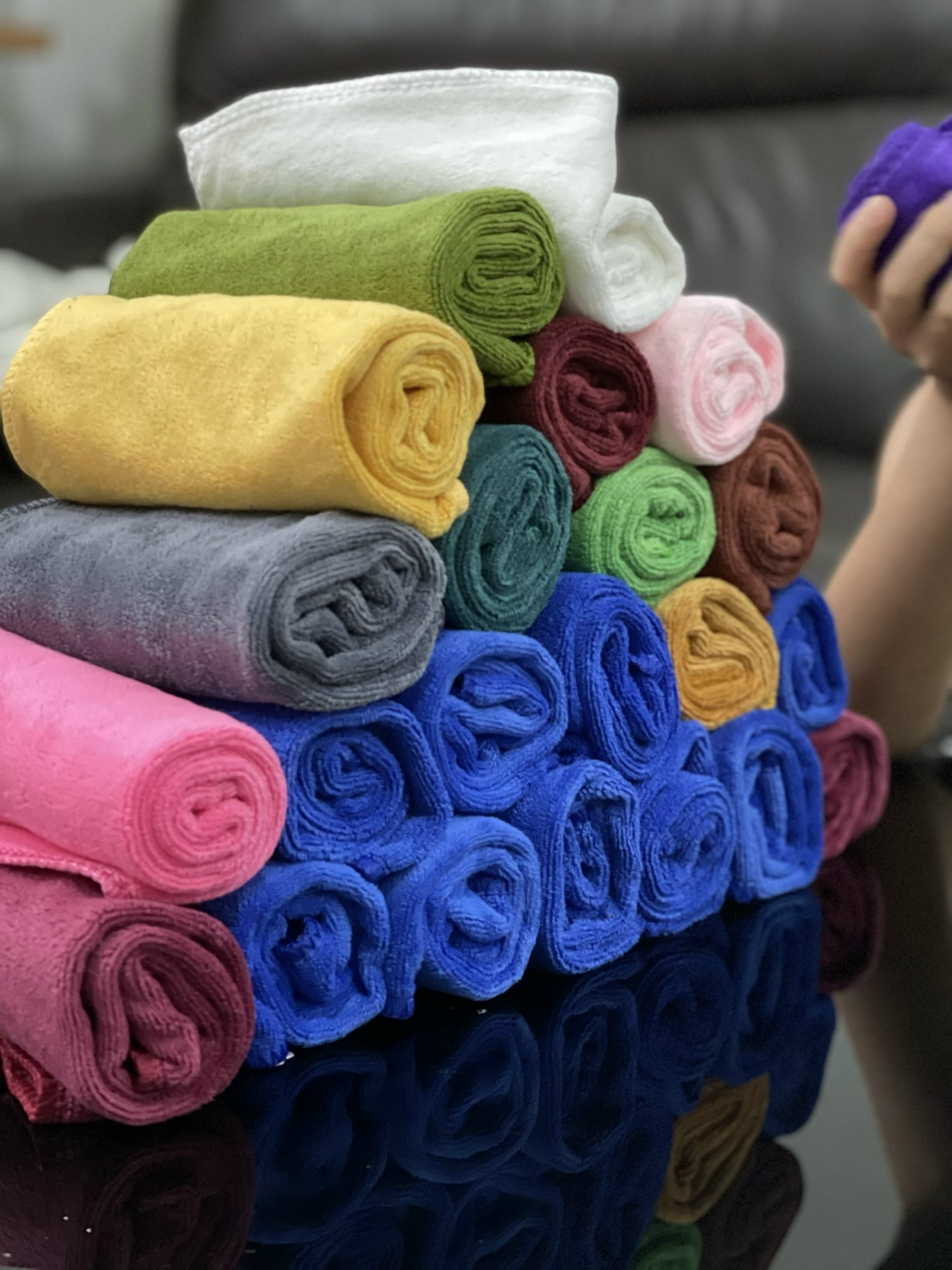 Khăn mặt kích thước 30 * 50 microfiber