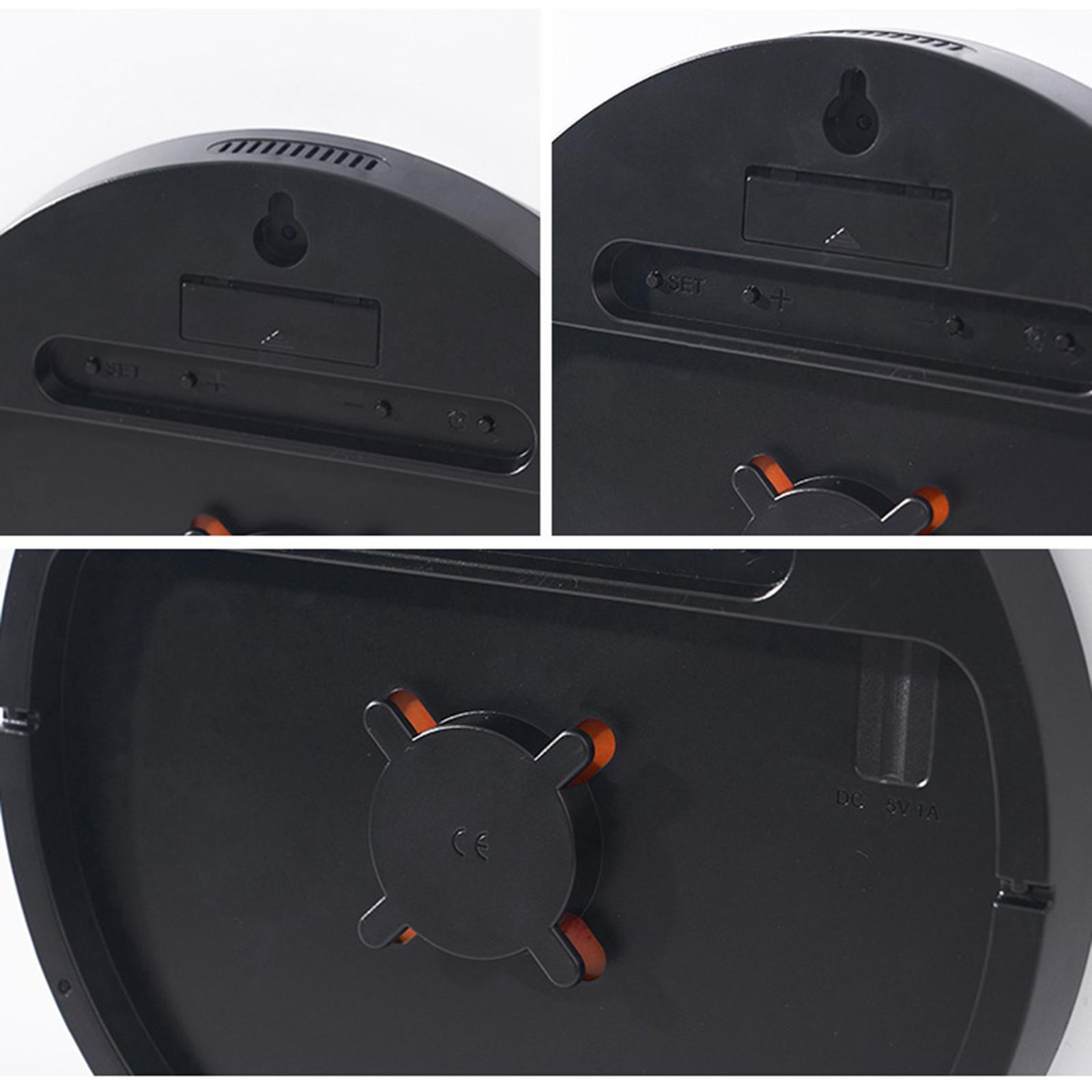 Digital Wall Clock Alarm Clock Hanging Adults Temperature/humidity Digital Clock Electronic Clock for Home Bedroom Study Room