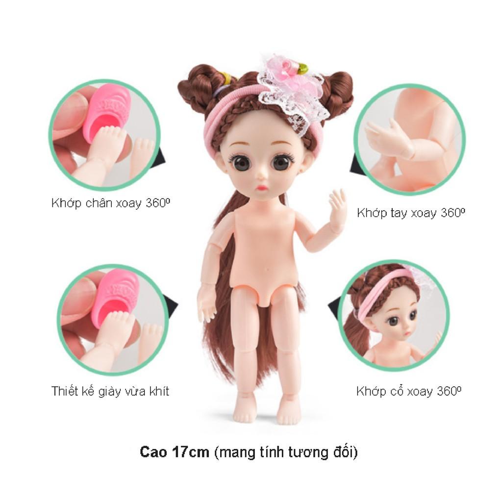 Búp bê barbie đồ chơi cho bé gái hình dáng loli dễ thương có khớp xoay 360 trang phục đẹp mắt