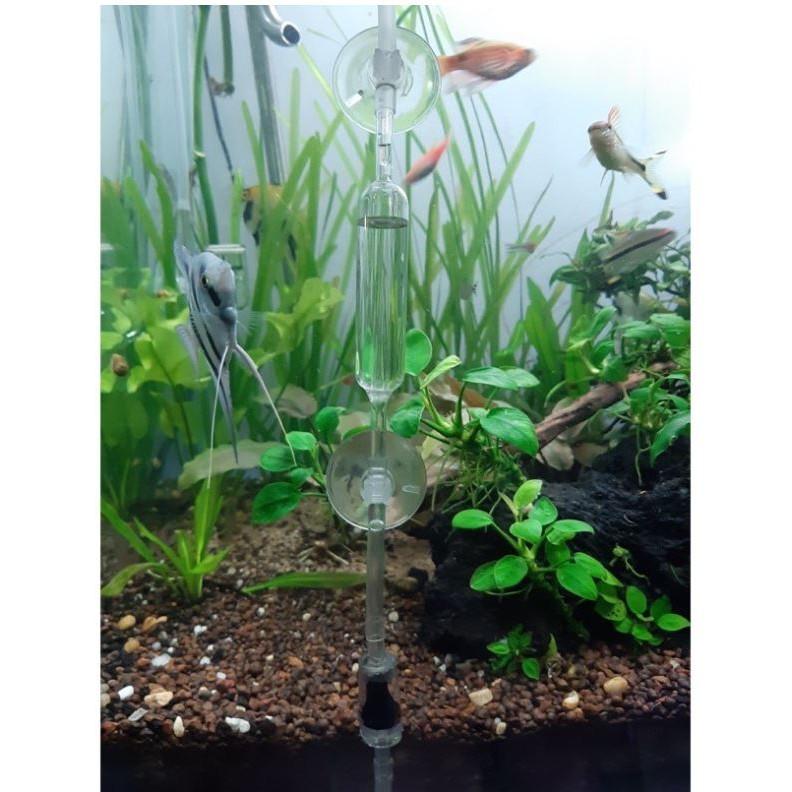 ĐẾM GIỌT CO2 THUỶ TINH SIÊU ĐẸP + van 1 chiều và hít kính