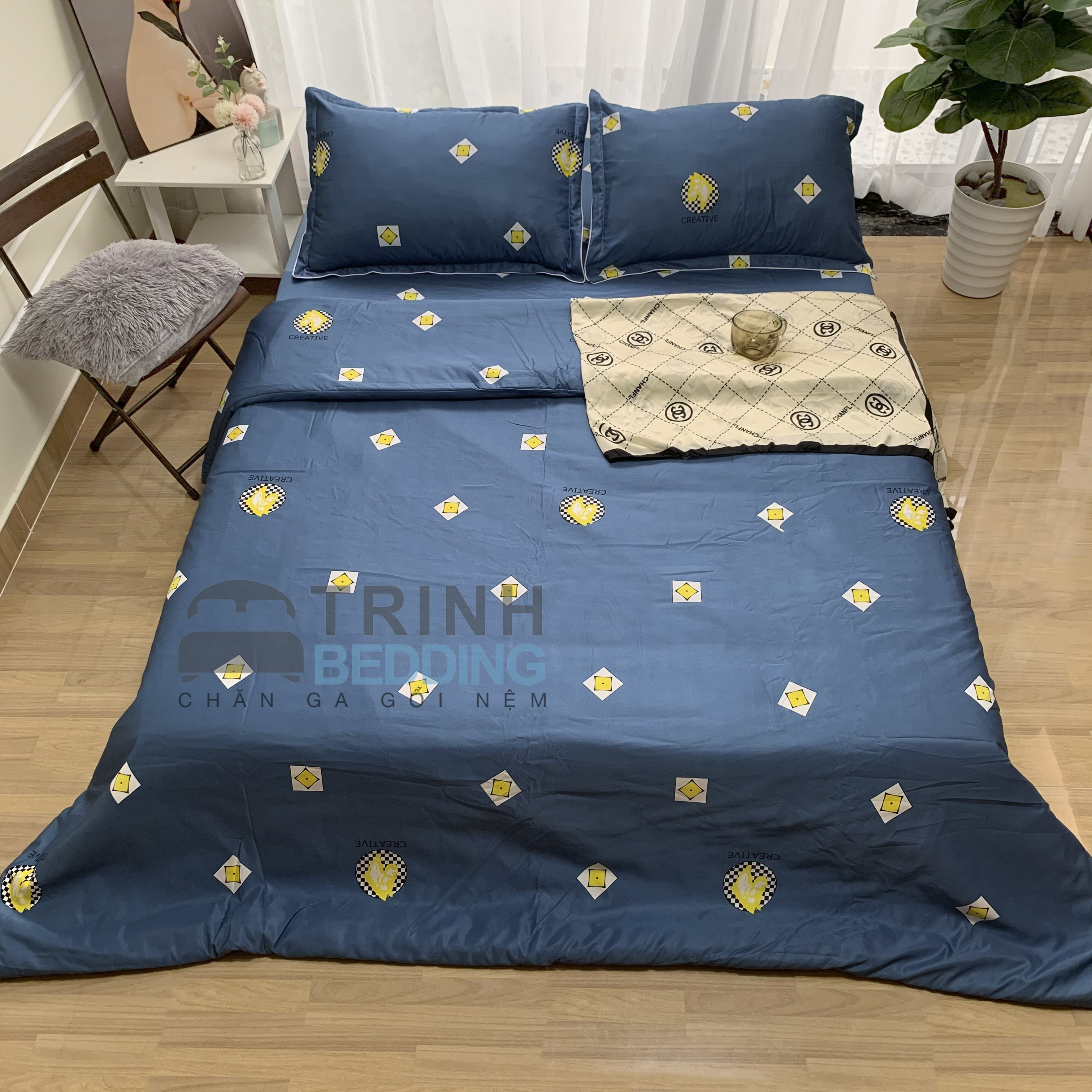 Bộ Chăn Ga Gối Tencel TC750 Standard Cao Cấp Trinhbedding
