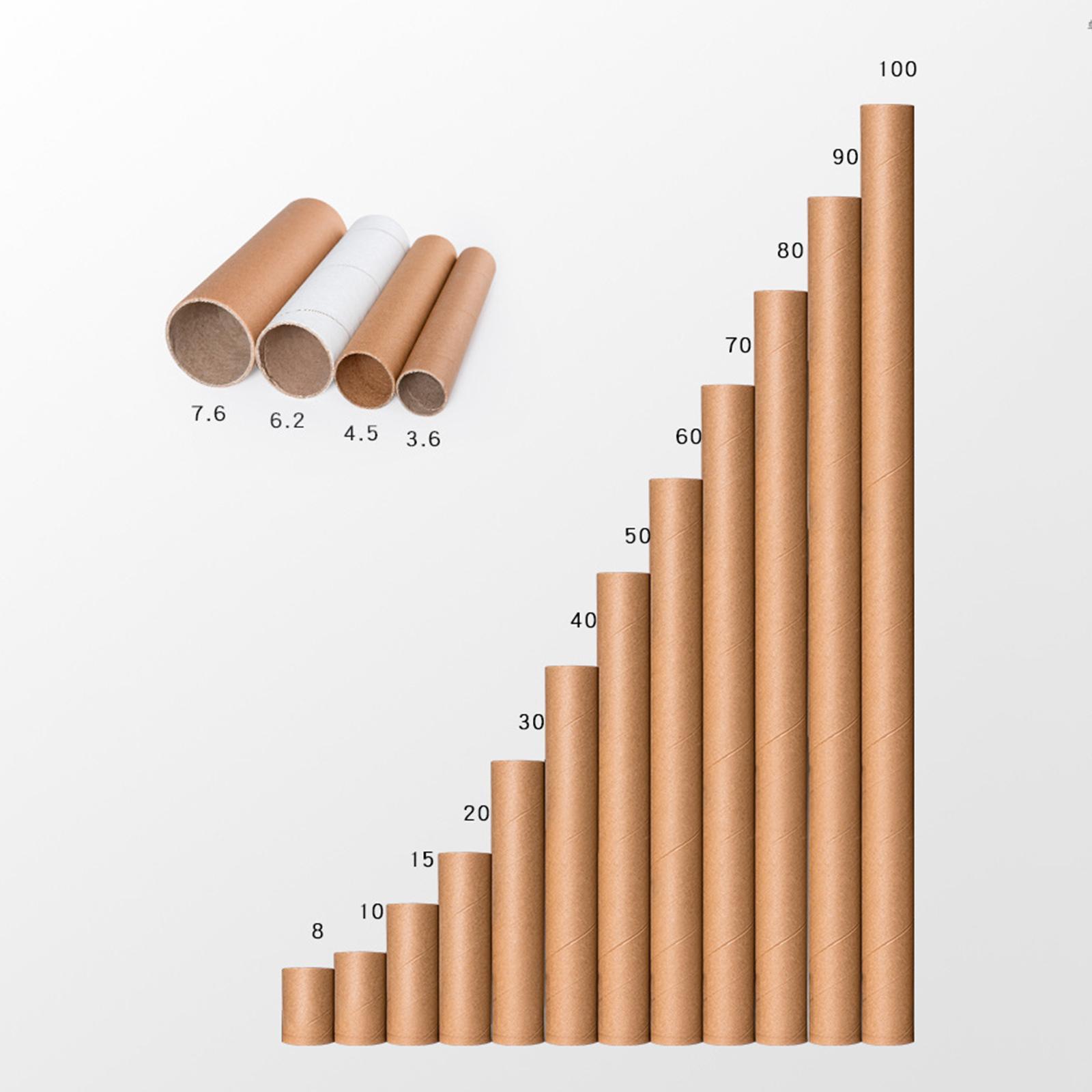 Poster Tubes Round with Caps Postal Tube for Blueprint Poster Shipping