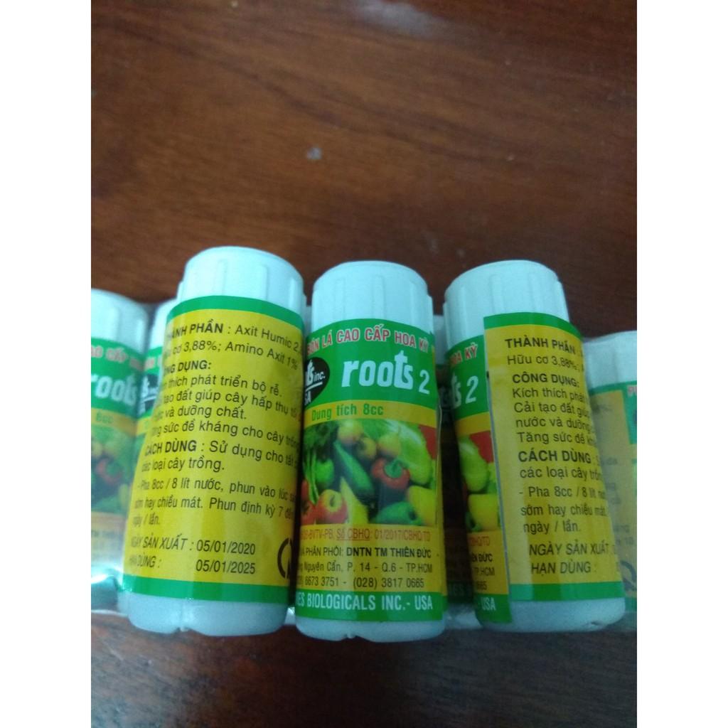 Combo 3 chai phân bón lá cao cấp ROOTS 2 - 8ml/1 chai