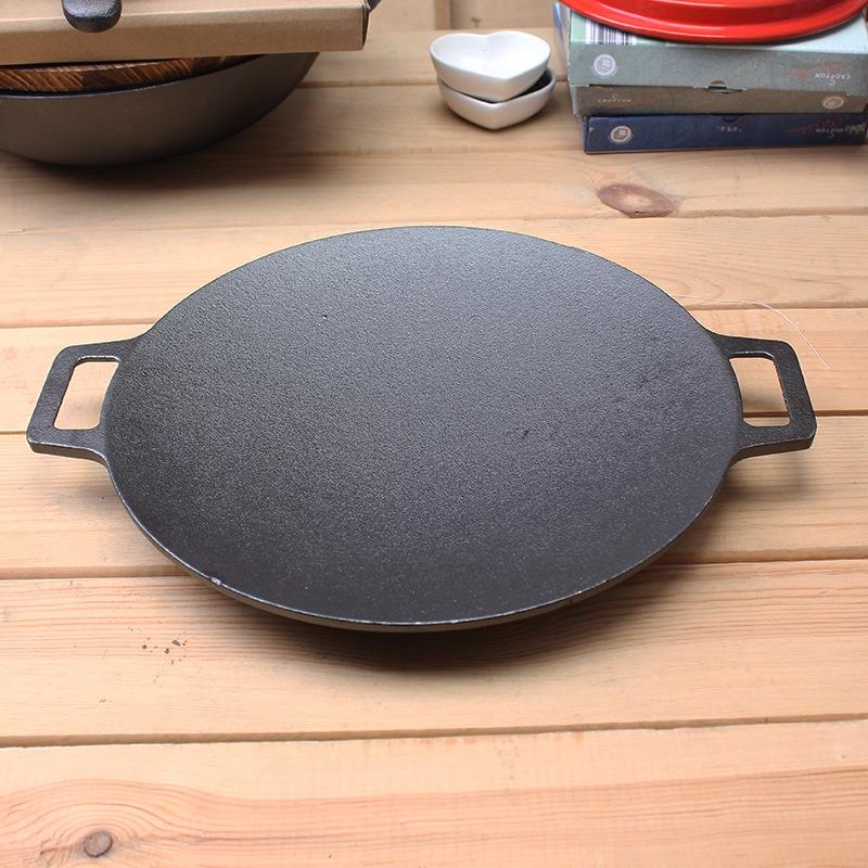 Chảo Đá Nướng Đa Năng Chống Dính, Chống Gỉ, Không Cần Dầu - Size 34 CM - Chất Liệu Và Thiết Kế Bền, Chắc Chắn