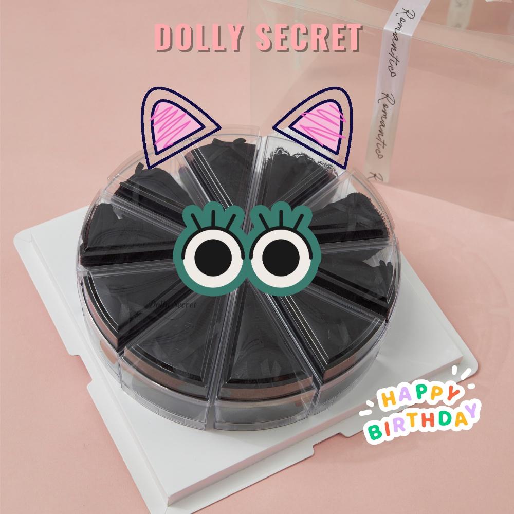 Set 10 quần lót Đen Huyền Bí DOLLY SECRET - SEELIPS BIRTHDAY CAKE quà tặng độc đáo B08