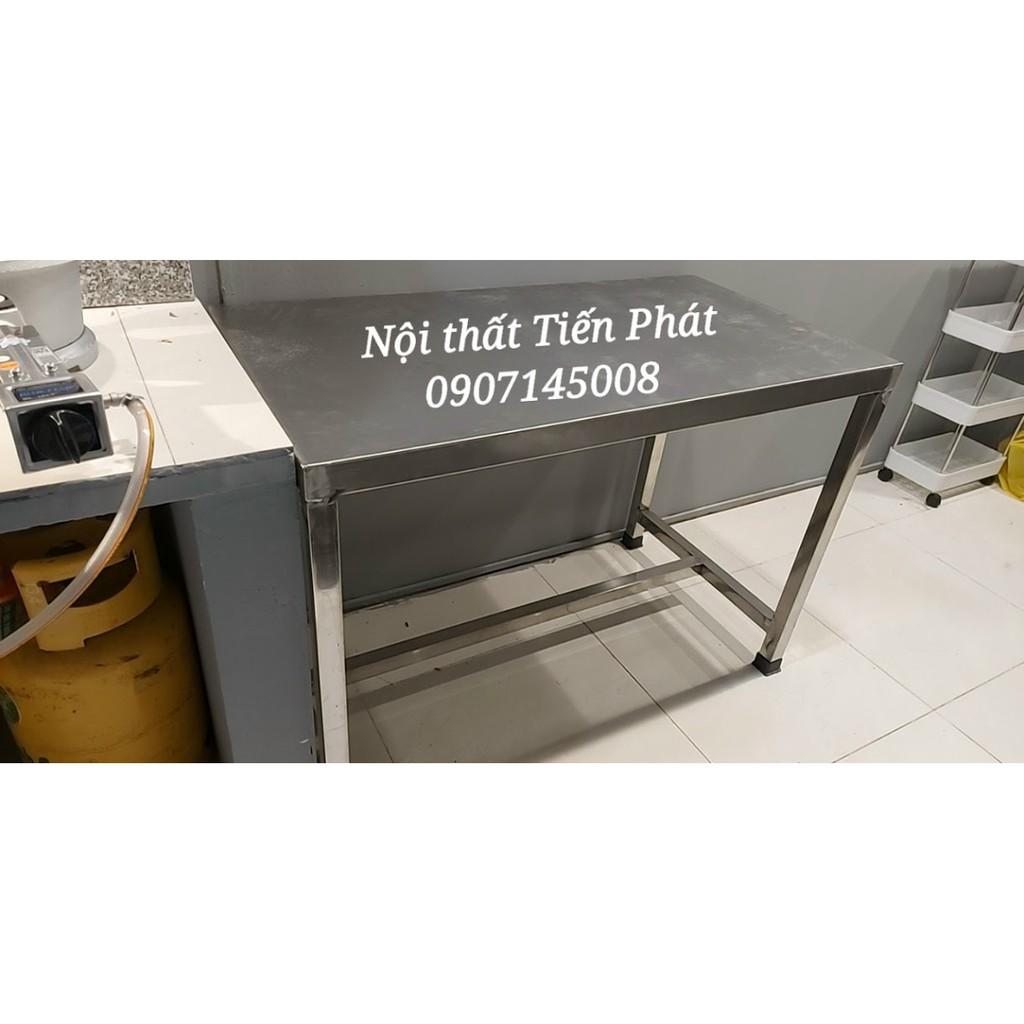 BÀN CHẶT 1 TẦNG INOX (BÀN SƠ CHẾ/ BÀN TIẾP THỰC)