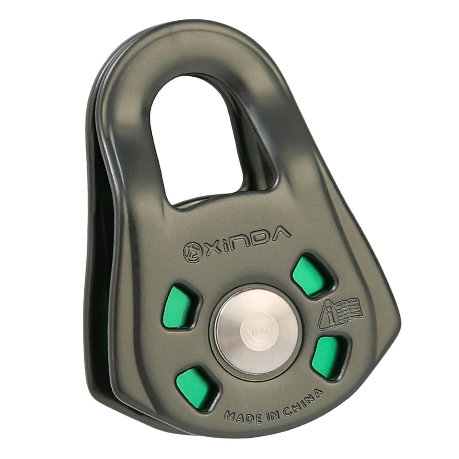 Single Sheave Mechanical Climbing Pulley for Mountaineering Hitch Tending