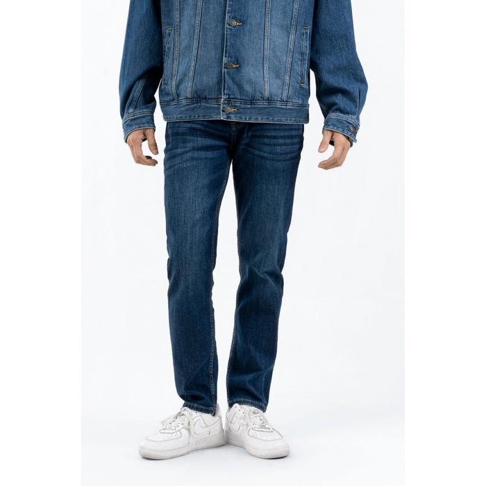 QUẦN JEAN NAM TRƠN FORM SLIM XANH ĐẬM và XANH NHẠT - 10F22DPA002 | LASTORE MENSWEAR