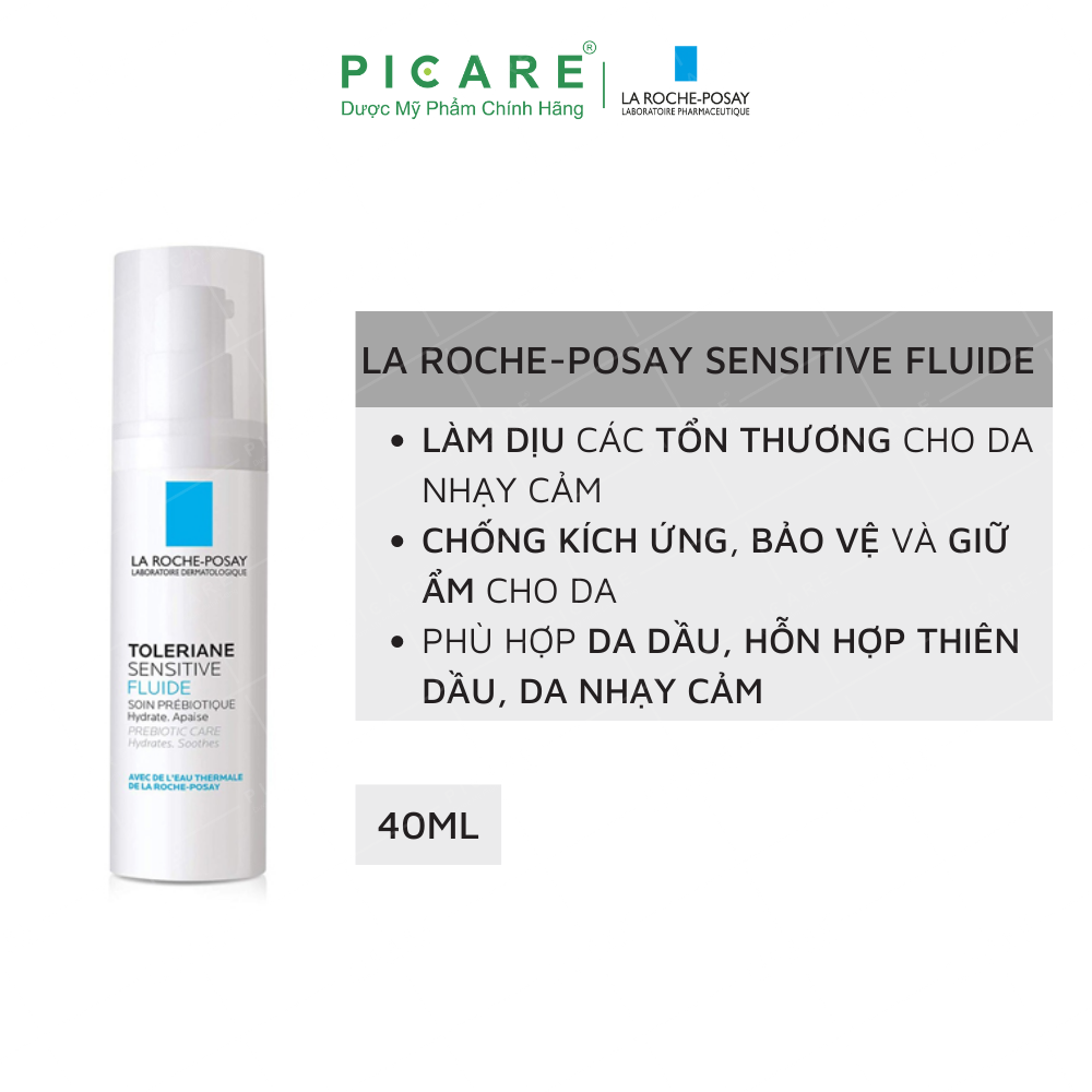 Sữa Dưỡng Làm Dịu Và Bảo Vệ Da Quá Nhạy Cảm La Roche-Posay Toleriane Fluide (40ml) - 100768037