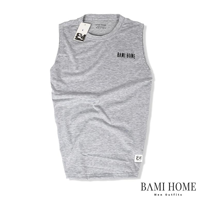 Áo ba lỗ Tank Top cao cấp BAMIHOME sát nách cổ tròn vải thun co giãn, thấm hút mau khô thoáng khí ATT-01