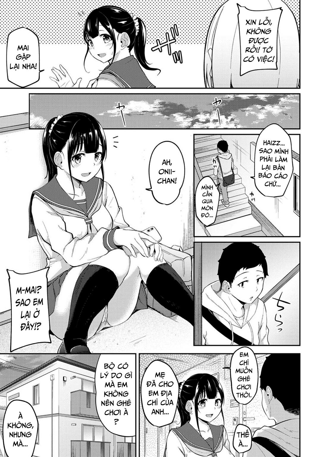 thấy em gái mình đang mặc tạp dề khỏa thân chapter 4 3