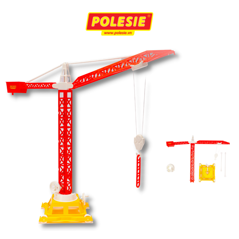 Cần cẩu tháp Số 2 đồ chơi - Polesie Toys - Màu ngẫu nhiên