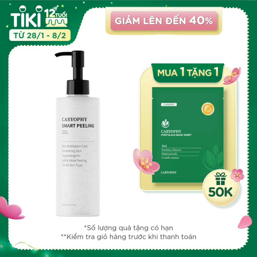 Gel Tẩy Tế Bào Chết Thông Minh Ngăn Ngừa Mụn, Caryophy Smart Peeling Gel