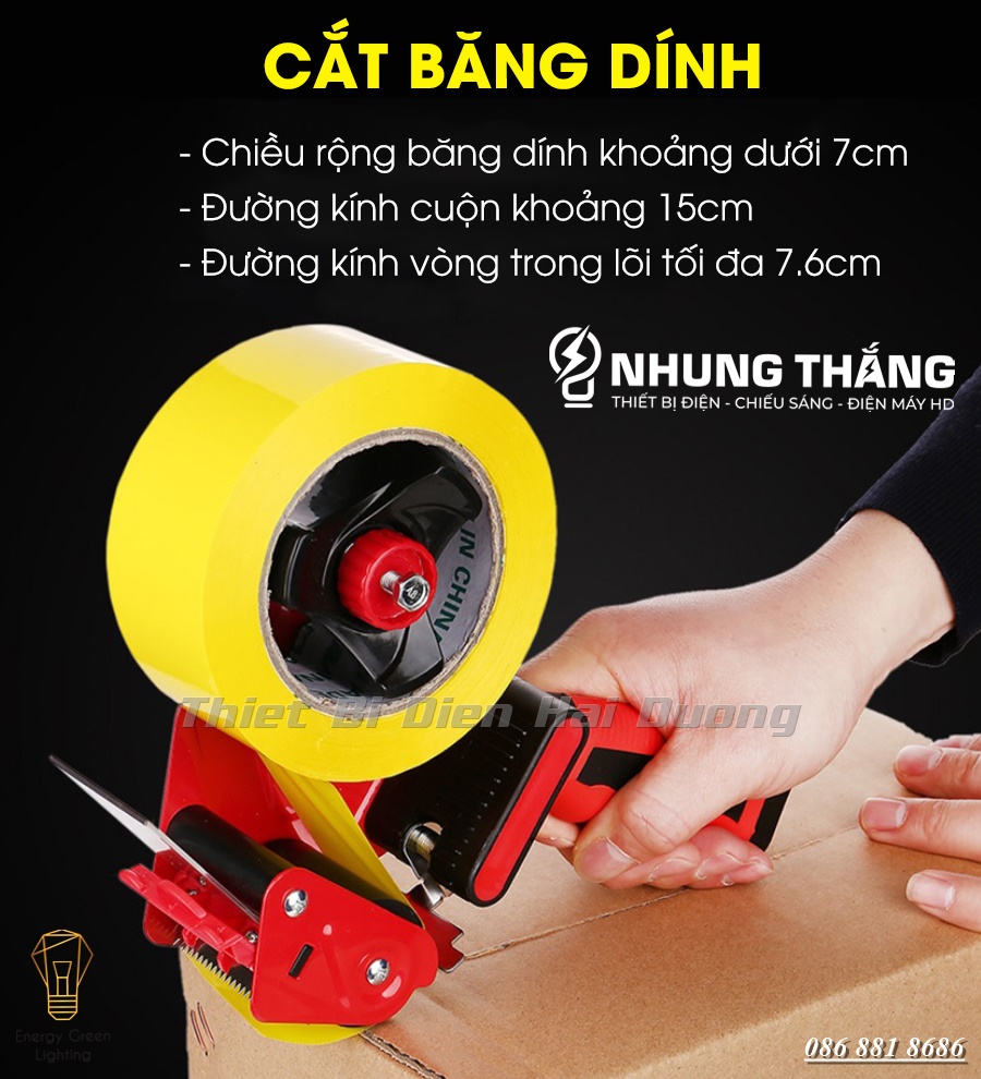 Dụng Cụ Cắt Băng Dính T15089 - Có Cán Tay Cầm Cao Cấp Lớn - Nhanh Gọn Và Hiệu Quả - Có Video