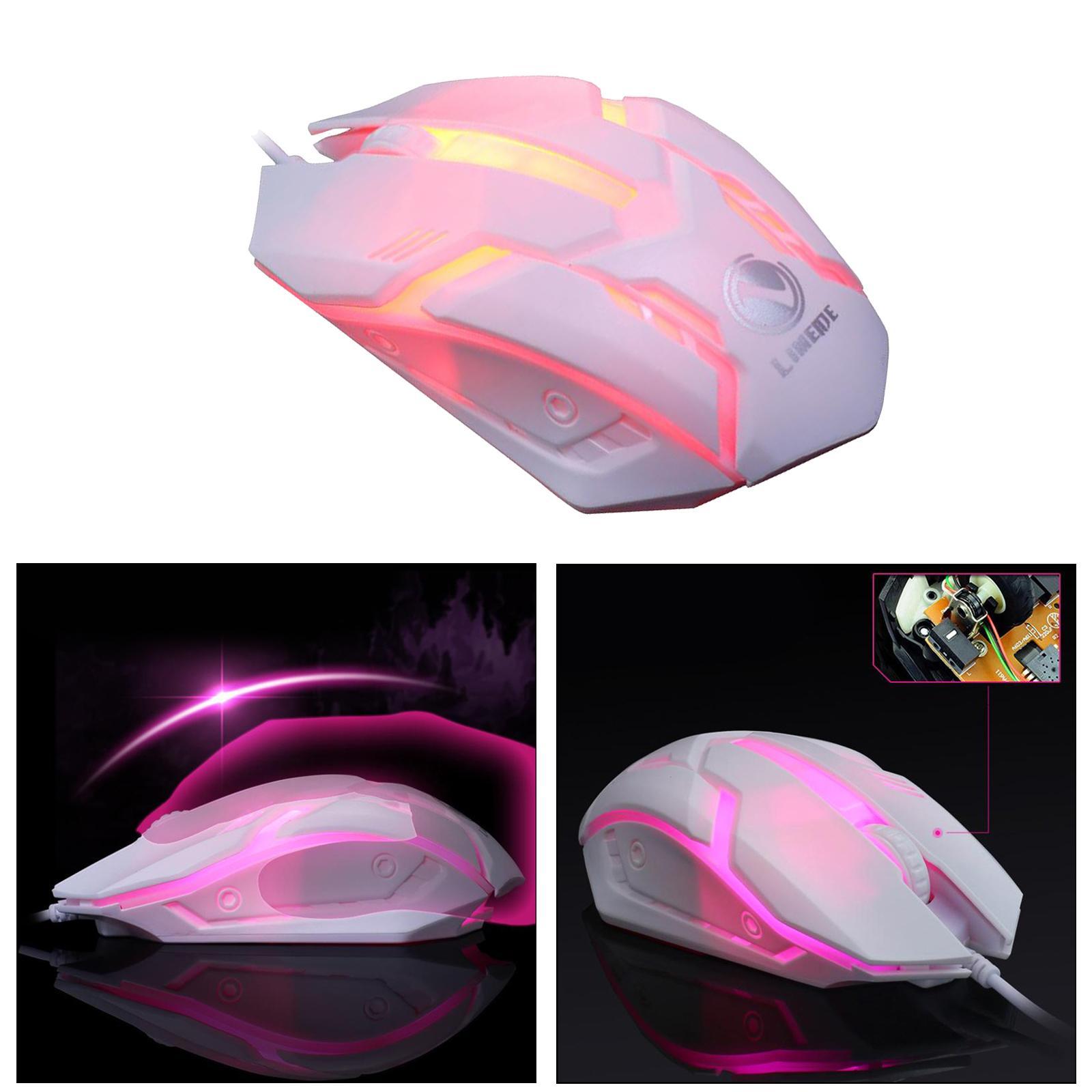 Gaming Wired 1600 DPI Computer Mice Laptop for Windows 7/8/10/XP Vista Black