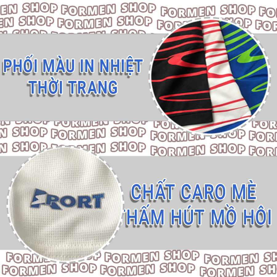 Combo áo thun thể thao nam và vớ thể thao đệm nút cao cấp, chất vải thoáng khí, thấm hút tốt - FORMEN SHOP - FMCBARD002