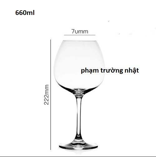 Ly thủy Tinh Pha Lê Red wine Glasses 660ml - 2673_109601149