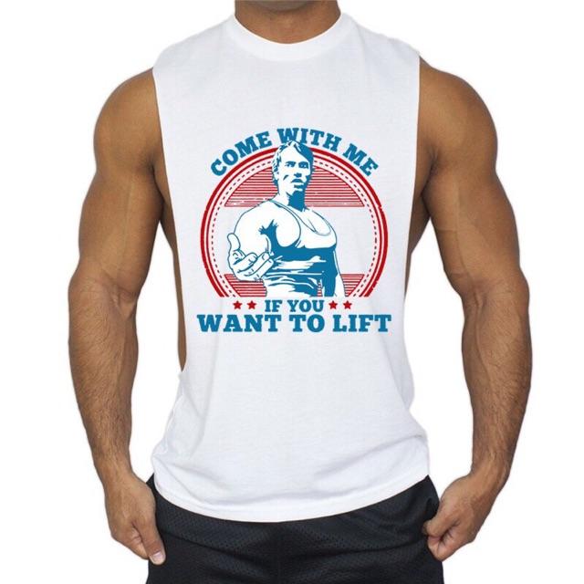 Áo thun ba lỗ tanktop come with me chuẩn gym