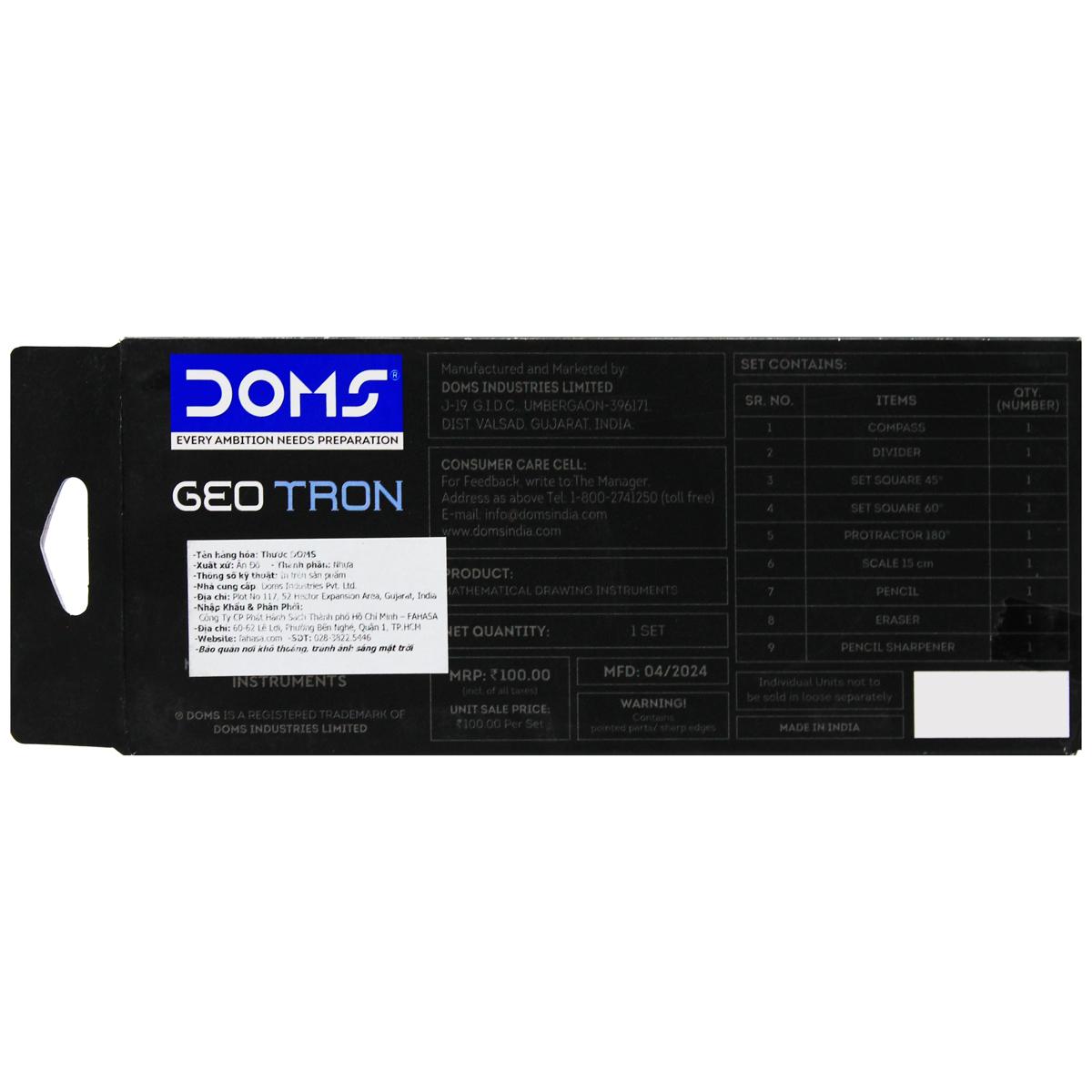 Bộ Thước Toán Học Geotron - Doms 80175