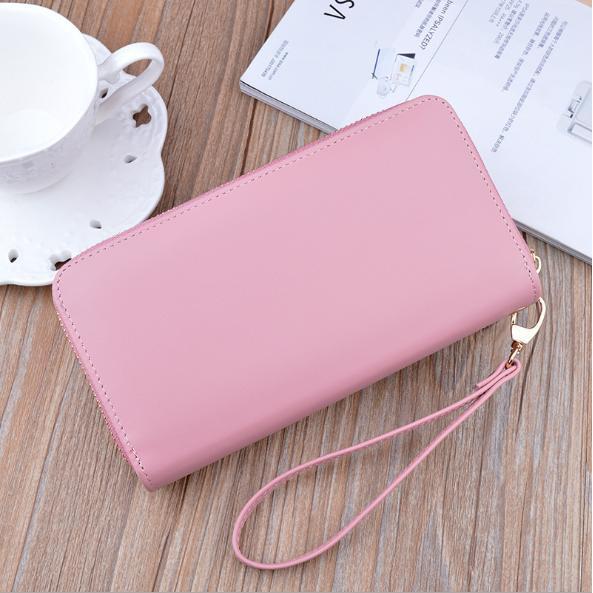 Ví nữ cầm tay hai khóa kéo trần trám VTT126 Danfashion