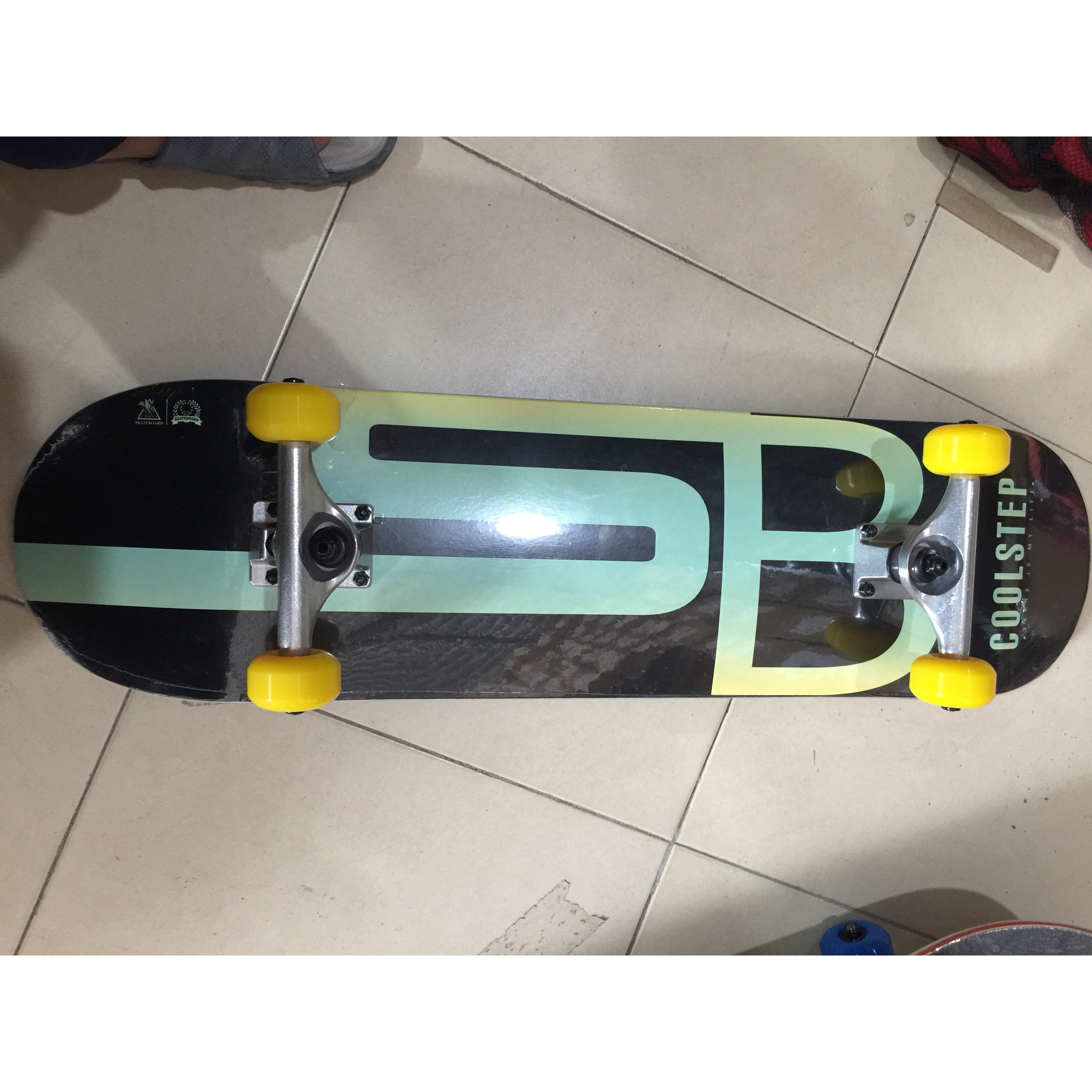  Ván Trượt  Skateboard  Gỗ 1500- 9 trục hợp kim + gỗ ép 3 lớp 