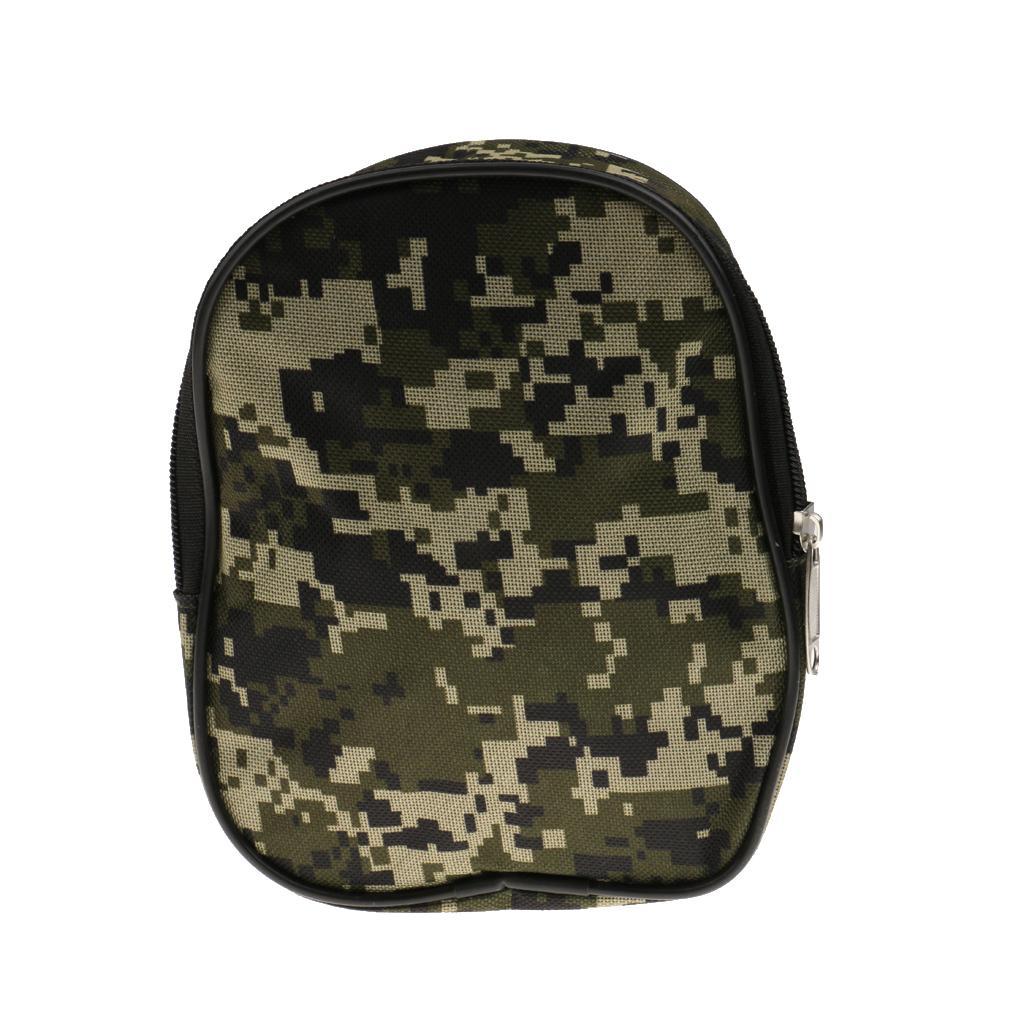 Camouflage Fishing Reel Case Protective Cover Storage Bag Pouch