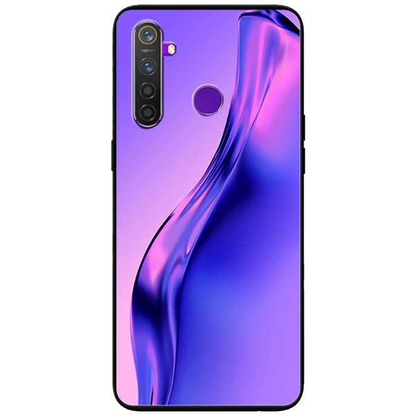 Ốp lưng dành cho Realme 6i mẫu Đường Cong Tím Xanh
