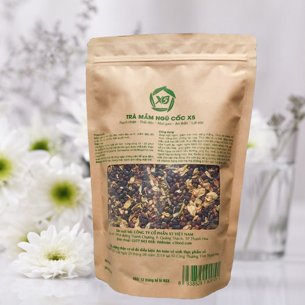 Combo 02 Trà Mầm Ngũ Cốc X5 : Giảm Cân- Tiêu Mỡ- Ngủ Ngon- Đẹp Da- Ngăn Ngừa Tiểu Đường- Ăn Ngon- Hết Táo Bón- Sáng Mắt- Lợi Sữa- Mát Sữa