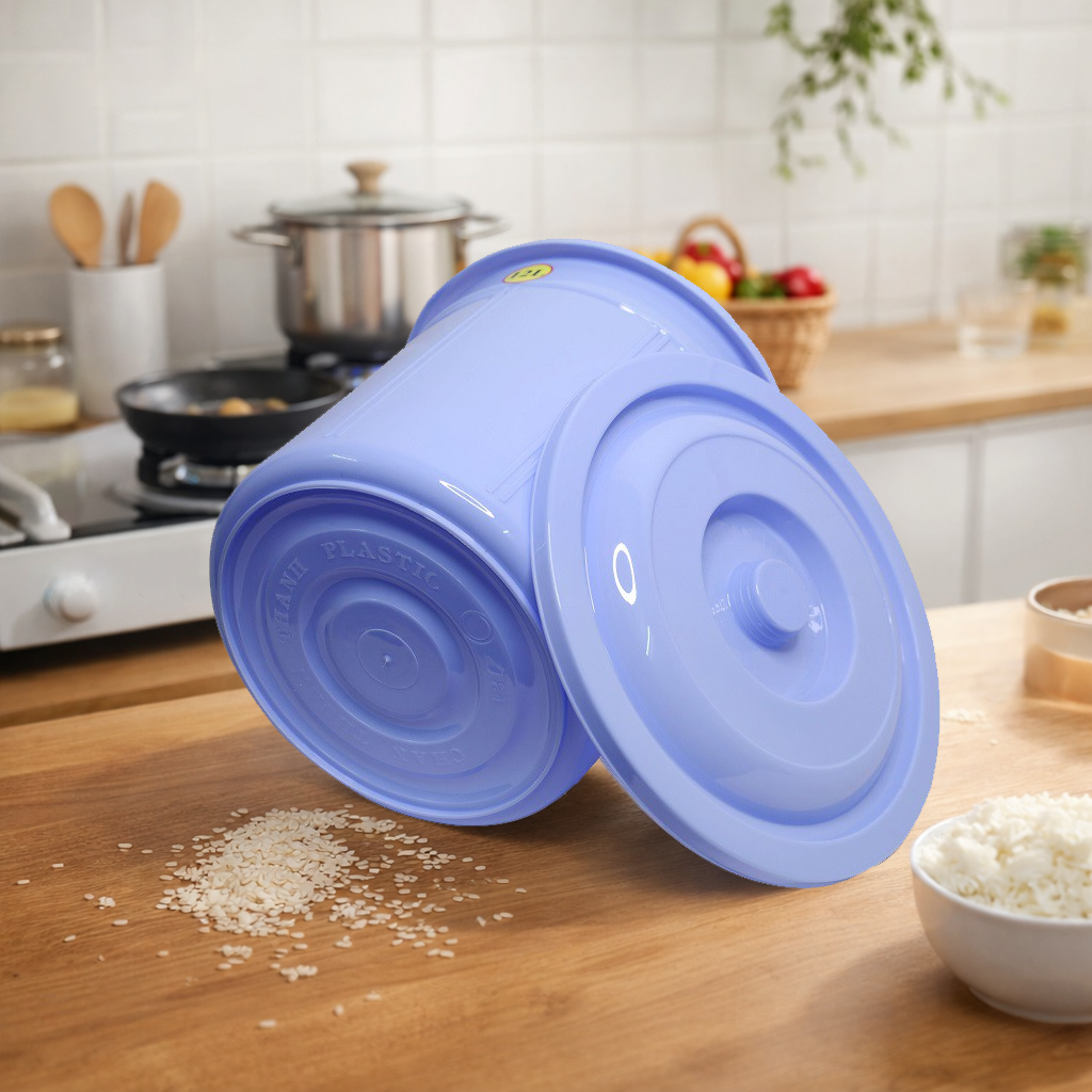 Xô nhựa có nắp có quai Chấn Thuận Thành - đựng đồ, thức ăn, nước dung tích 12 Lít tiện dụng XO12L20-CN (Nhiều màu)
