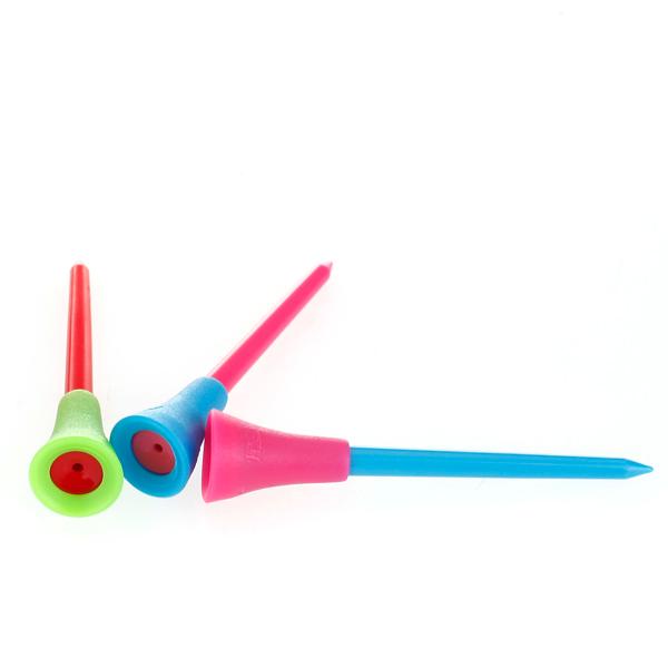 100pcs 3 3/8 Inch  Large Rubber Cushion Top Plastic Golf Tee Tees Bulk