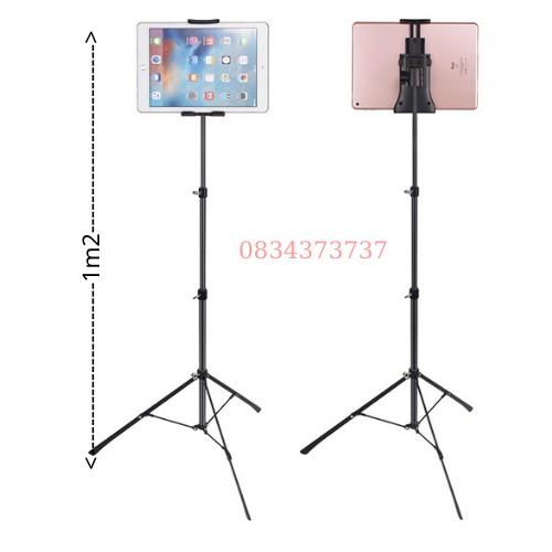 Cây livestream , quay tiktok dành cho ipad máy tính bảng điện thoại chân tripod cao từ 50cm đến 1m2m