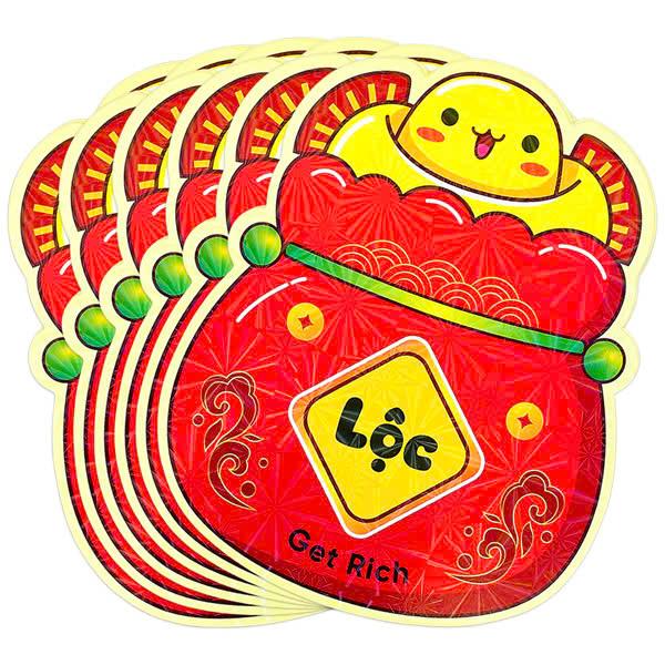 Bộ 6 Bao Lì Xì Chibi Bính Ngọ 2026 - Mẫu 23