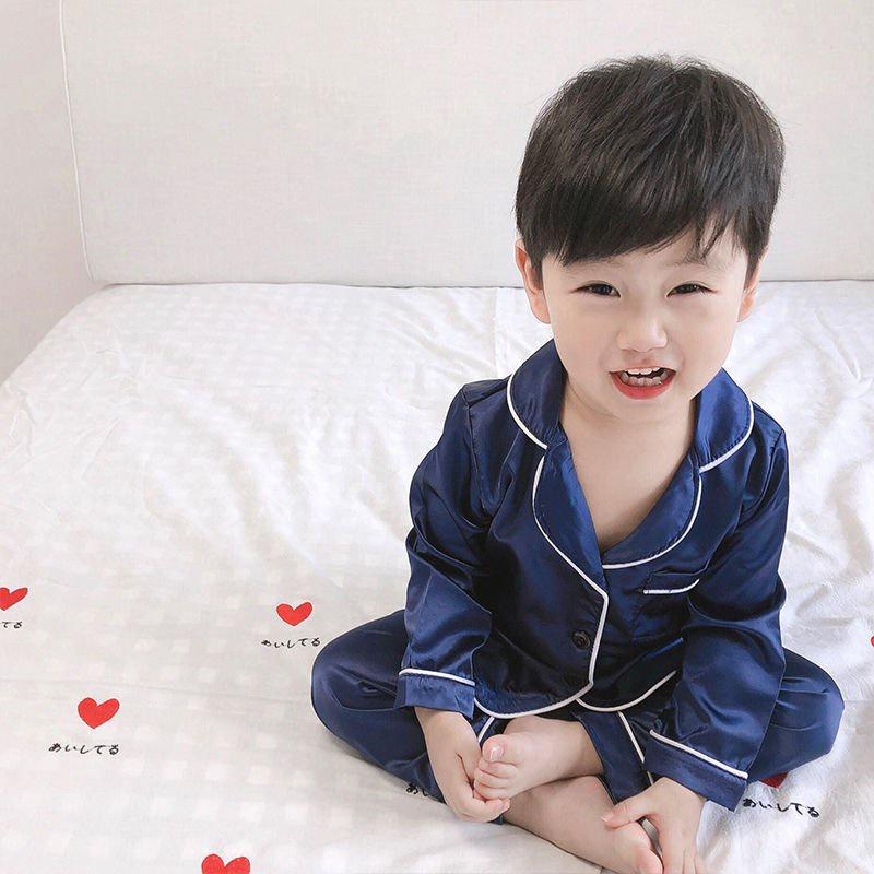 Đồ bộ Pijama cho bé trai bé gái chất lụa Cao Cấp, Đồ ngủ cho bé trai bé gái từ 6-28kg- BABY SÓC