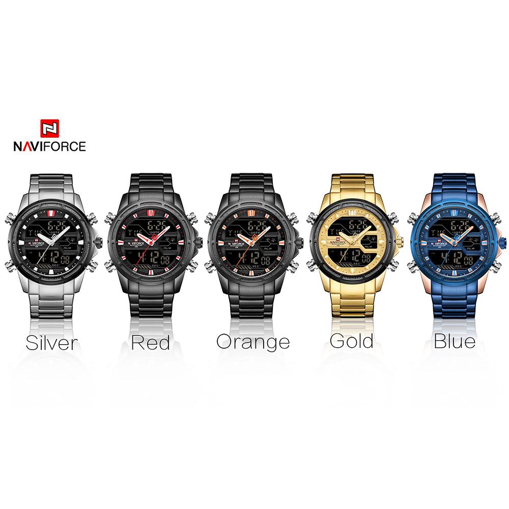 Đồng hồ nam thể thao NAVIFORCE NF9138S Dual Display Two Movement chống nước 3ATM