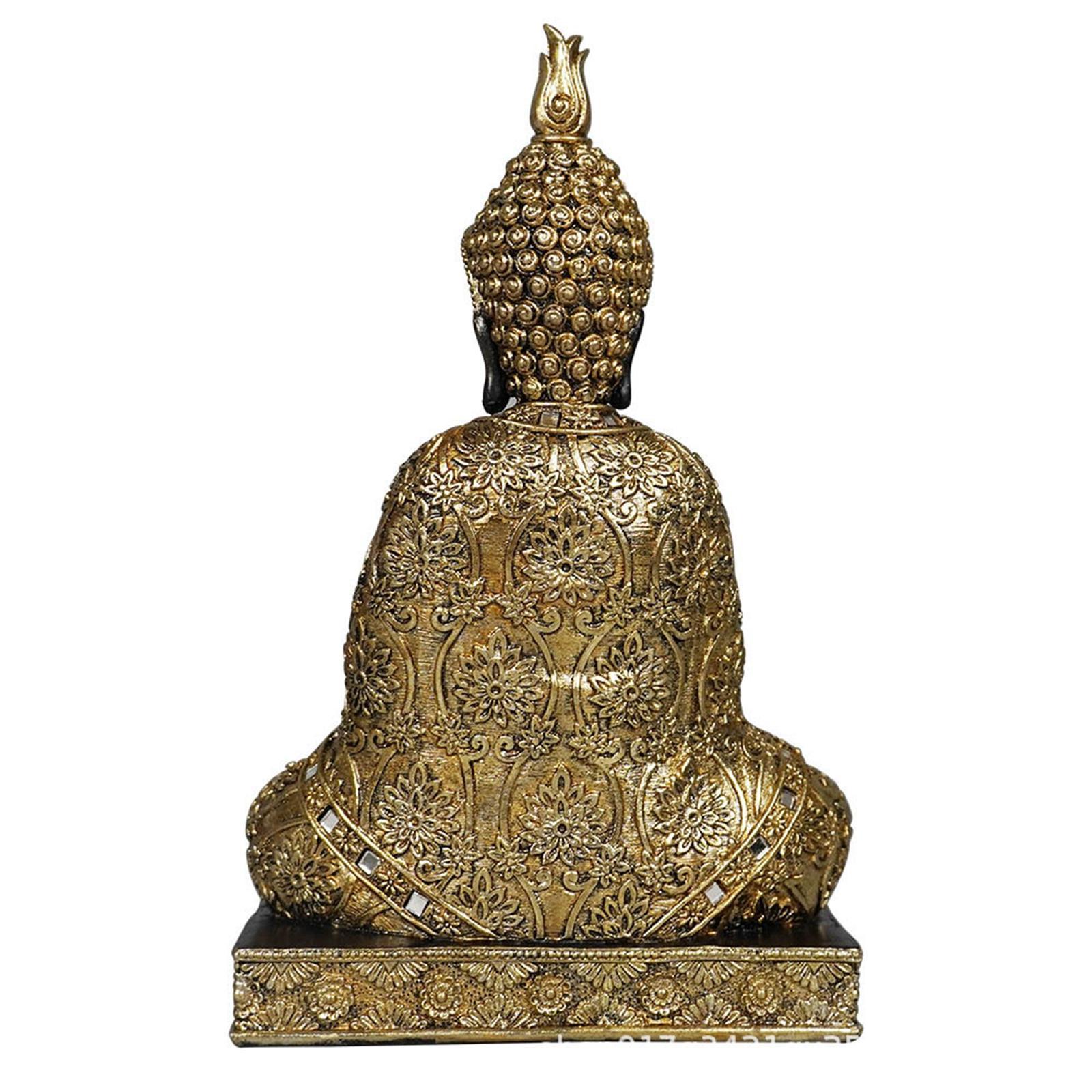 Buddha Figurine Statue Sculpture Ornament for Tabletop Home Decor