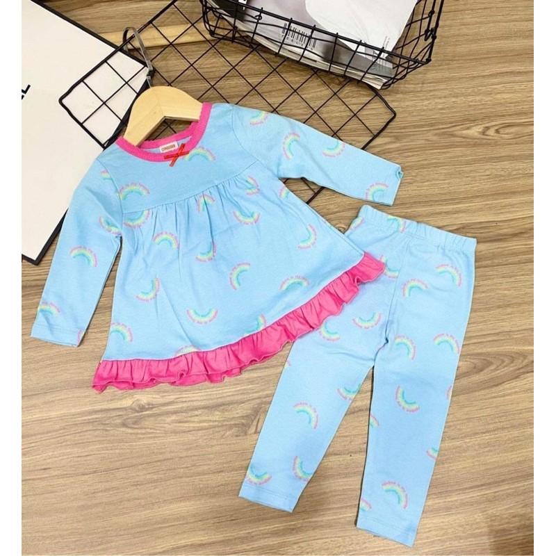 Bộ dài tay thun cotton borip nhiều mẫu cho bé gái đồ bộ trẻ em quần áo trẻ em