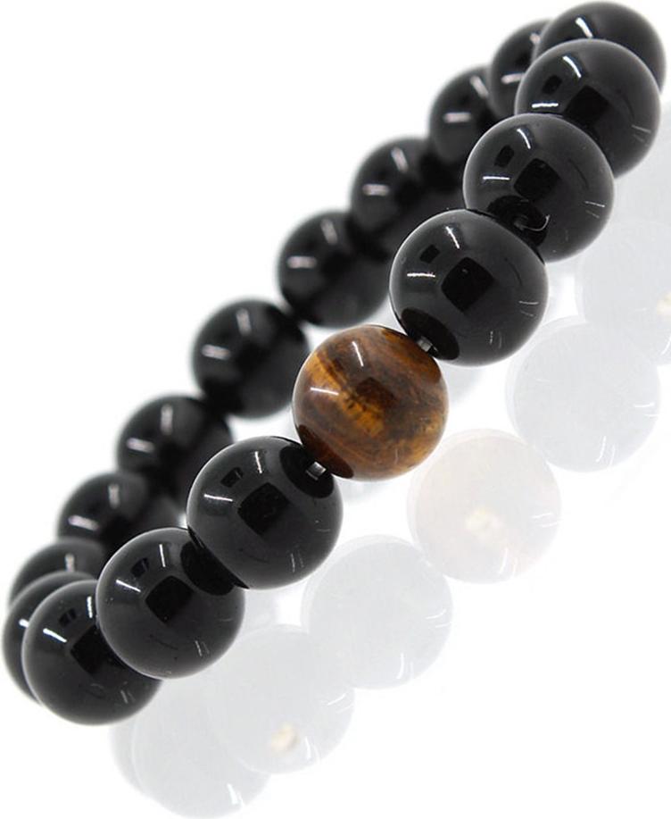 Vòng Tay Opal Đen Mix Opal Pakistan Mắt Hổ Tự Nhiên 11MM