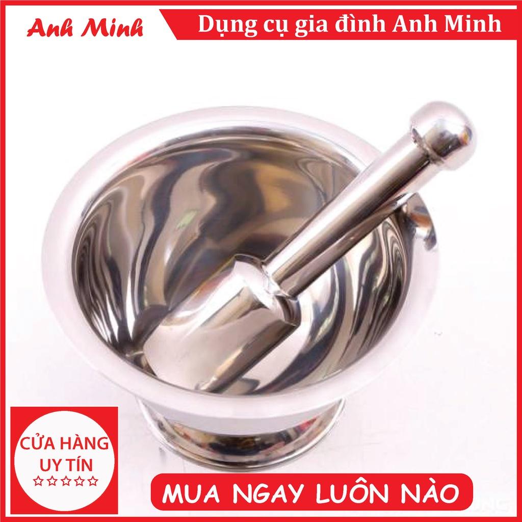 Bộ cối chày Inox không rỉ đủ cỡ an toàn cho người tiêu dùng