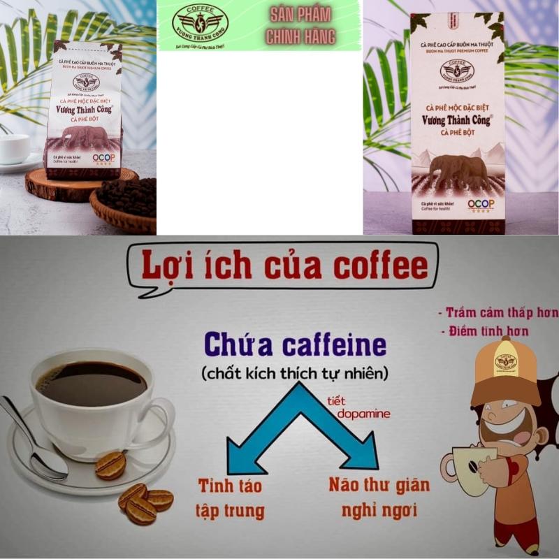 Cà phê mộc đặc biệt ocop 500gram, cà phê quy trình hữu cơ chất lượng, thơm ngon, đắng đậm, hậu ngọt, nổi tiếng buôn ma thuột