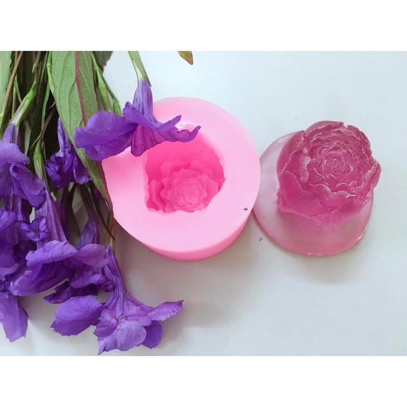 Khuôn silicon 4D hoa bắp cải