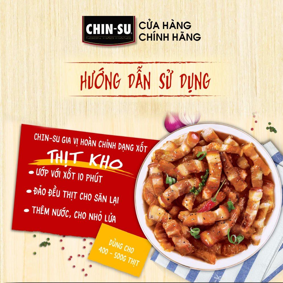 Hộp 10 Gói Gia vị CHIN-SU Hoàn chỉnh Gà chiên nước mắm Gói 70g x10