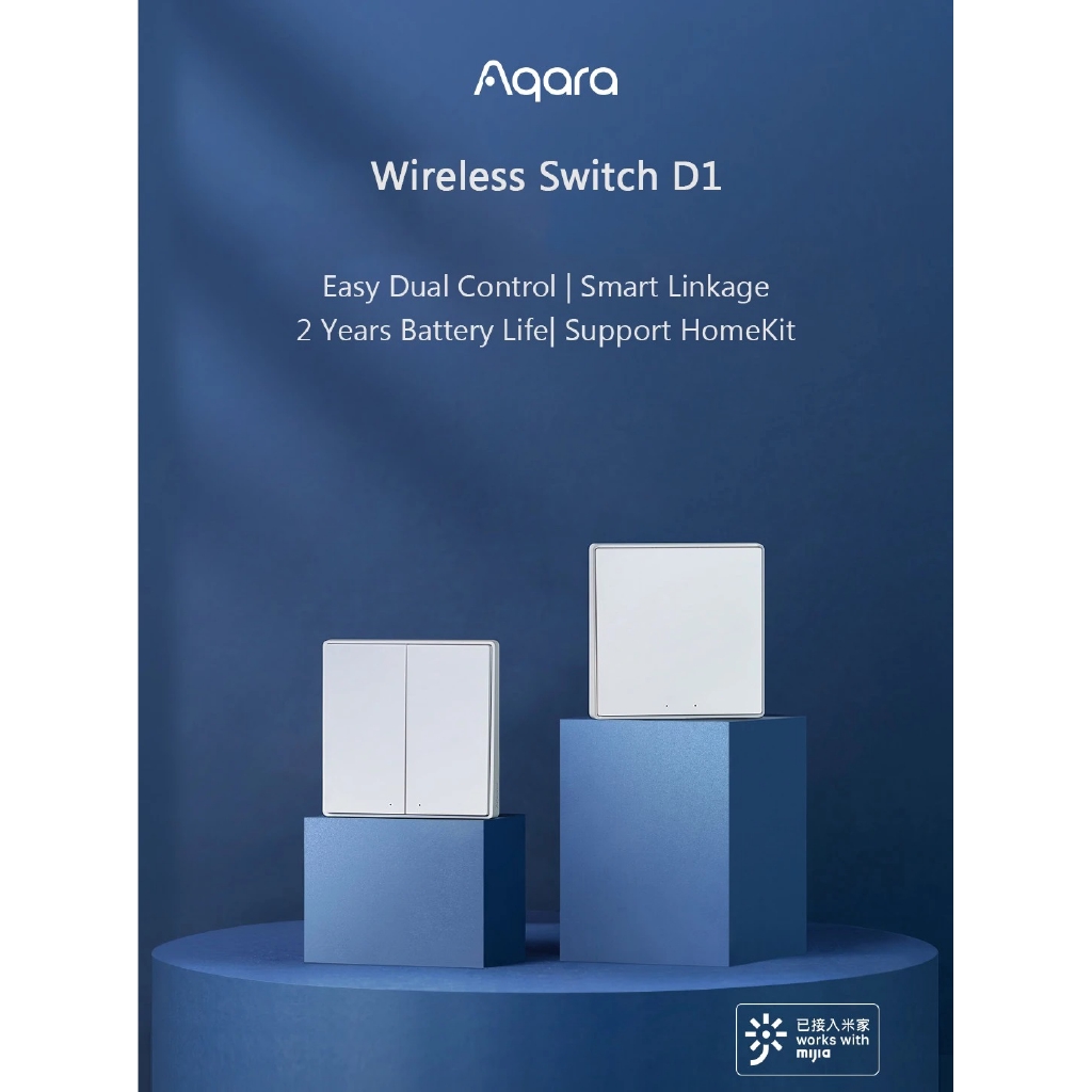 Công tắc thông minh Aqara D1 hình vuông Wireless