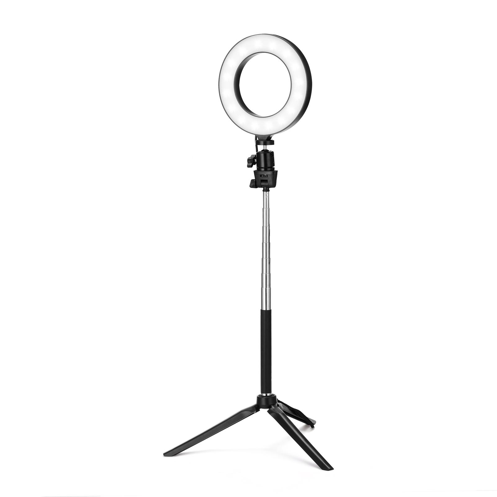 Dải đèn LED tròn có thể điều chỉnh độ sáng rộng Phụ kiện chụp ảnh tự sướng