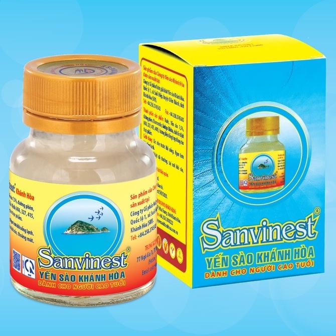 Nước yến sào Sanvinest Khánh Hòa dành cho người cao tuổi đóng lọ 70ml