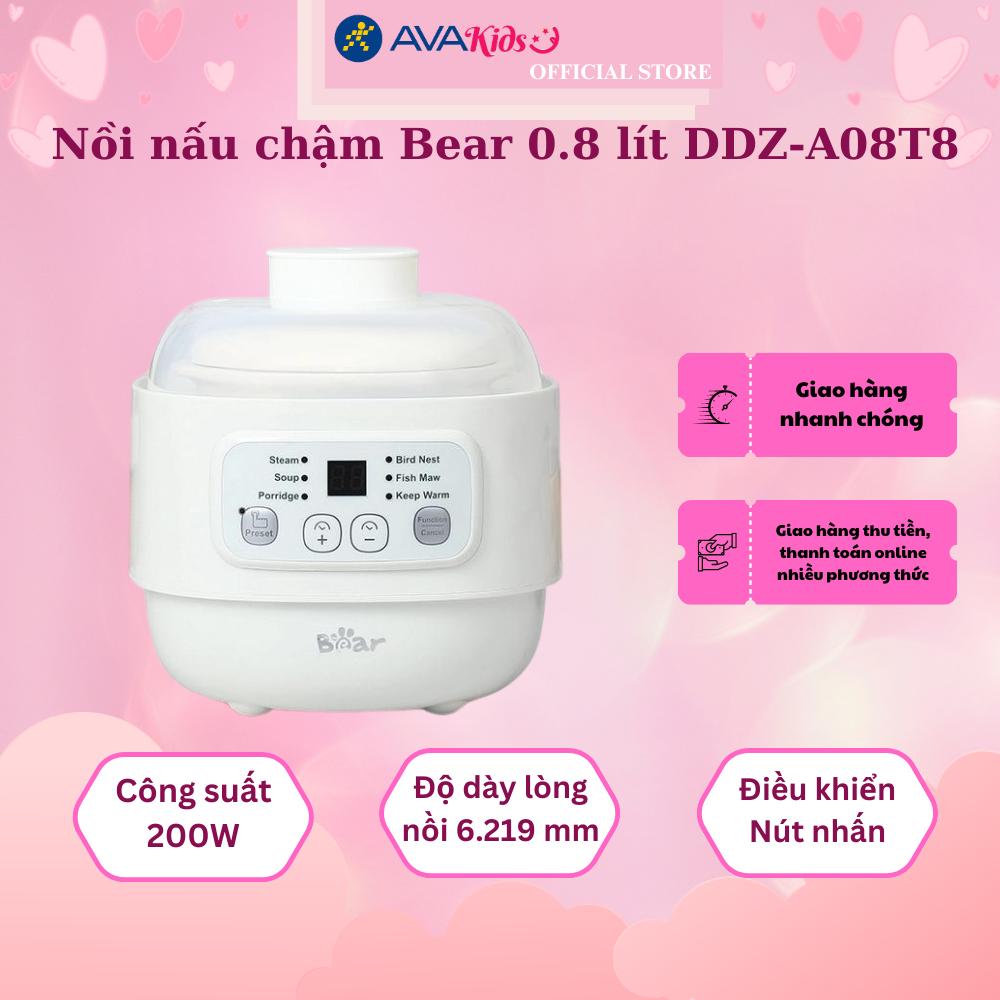 Nồi nấu chậm Bear 0.8 lít DDZ-A08T8