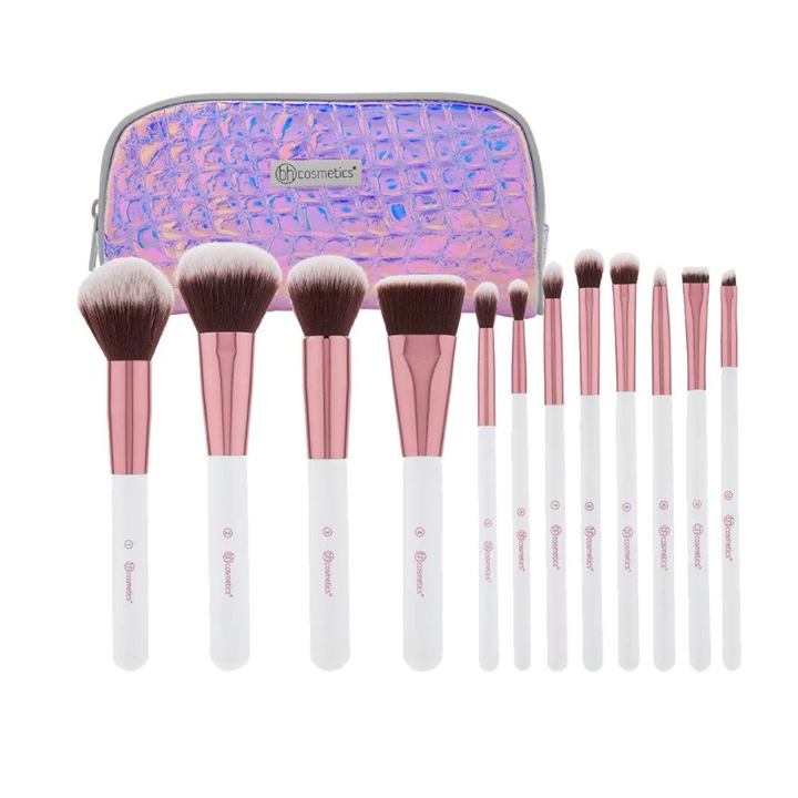 Bộ Cọ Trang Điểm BH Cosmetics Crystal Quartz 12 Cây Kèm Túi Đựng